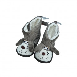 Cool Club Slipper, Puppy Design, Brown Color