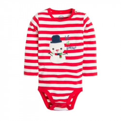 Cool Club Long Sleeve Baby Bodysuit, Snow Man Design