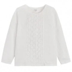 Cool Club Long Sleeve Blouse, White Color