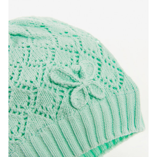 Cool Club Baby Girl Embroidered Hat, Turquoise Color