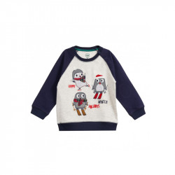 Cool Club Long Sleeves Boy Blouse, Designed With Cute Penguin