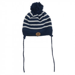 Cool Club Winter Hat With Pompoms, Navy Color