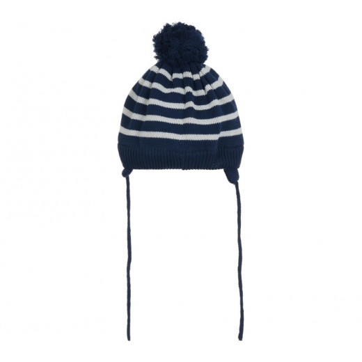 Cool Club Winter Hat With Pompoms, Navy Color