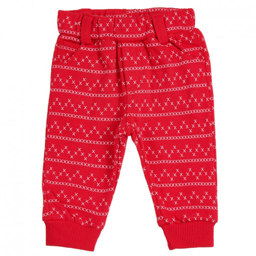 Cool Club Baby Sport Suit, Christmas Pattern, Grey & Red Color