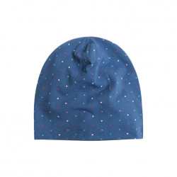 Cool Club Girls Hat, Hearts Design, Blue Color