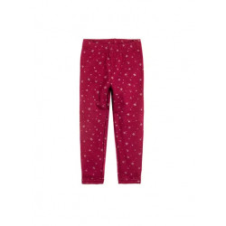 Cool Club Quilted Trouser, Drawing Print, Red Color