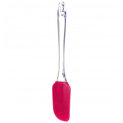 Metaltex Silicone Spatula With Clear Handle, Red Color, 28 X 21 X 25 Cm