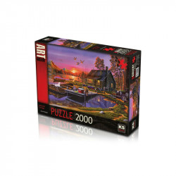 Ks Games Lakeside Cottage Design,2000 Pieces