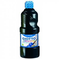 Giotto Acrilic, Black Color, 500 Ml