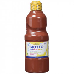 Giotto School Paint, Brown Color, 500 Ml