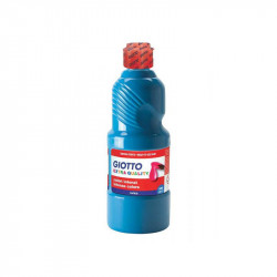 Giotto School Paint, Cyan Color, 500 Ml