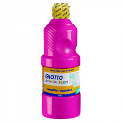 Giotto School Paint, Cinnabar Magenta Color, 500 Ml