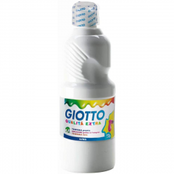 Giotto School Paint, Primary White Color, 500 Ml