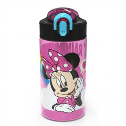 Zak Designs Reusable Water Bottle, Minnie Mouse Design, 16 Ounce