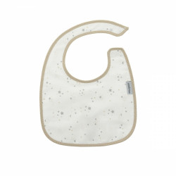 Cambrass Sky Square Bib, Star Desing Beige Color