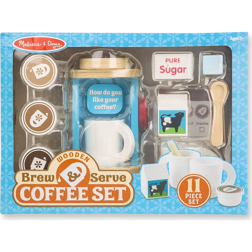 Melissa & Doug Wooden Brew & Serve Coffee