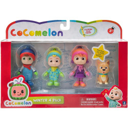 Cocomelon Family Set of 4 Winter Official Movable Figures