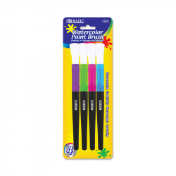 Bazic Jumbo Kids Paint Brush Set, 4 Pieces