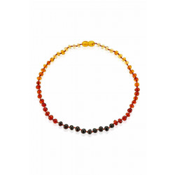 BabyJem Amber Teething Necklace, Rainbow Color