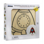 Cartoon Robot Wooden Wall Clock Sterxy