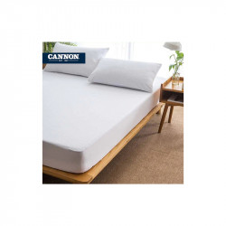 Cannon Matress Protector Jersey, White Color, Size 100x200