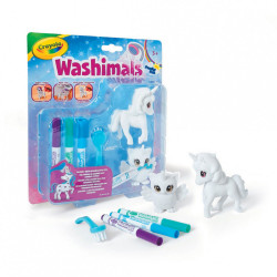 Crayola Washimals Unicorn Luna And Owl Una Coloring Set