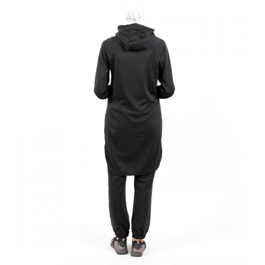 RB Running Hoodie, Mid Length, Black Color