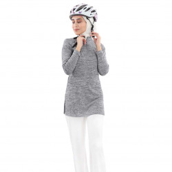 RB Long Sleeve Cycling Jersey, Striped Black & White Color