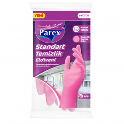 Parex Cleaning Gloves, Large, Pink Color