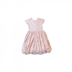 Cool Club Shirt Sleeves Dress, Peach Color