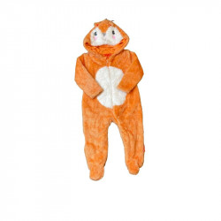 Cool Club Long Sleeve & Leg Fur Bodysuit, Orange Color