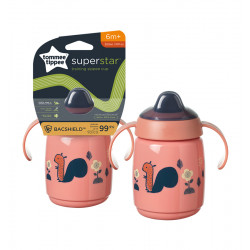 Tommee Tippee Superstar Trainer Sippy Cup for Toddlers, Pink Color, 300Ml