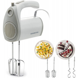 Kenwood Hand Mixer Electric Whisk 300W with 5 Speeds + Turbo Button, Twin Stainless Steel Kneader and Beater for Mixing