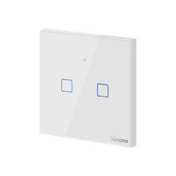 مفتاح الحائط الذكي من سونوف T1EU2C-TX - 2 قناة وايفاي و RF433