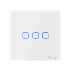 Sonoff T1EU3C  3-gang smart WiFi + RF smart wall touch light switch