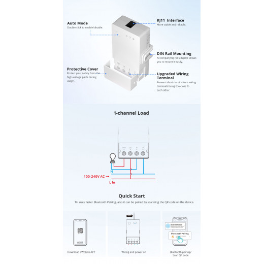 Sonoff THR316 Origin Smart Temperature And Humidity Monitoring Switch