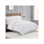 Nova Home Crinkled Comforter Single /Twin Single, White Color ,3 Pieces