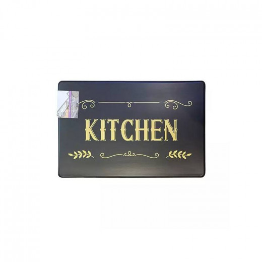 Nova Home "Crops" Kitchen Mat, Black Color, 45*120 Cm