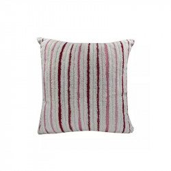 Nova Home Vertical Handmade Embroidered Cushion Cover, Pink Color, 50x50 cm