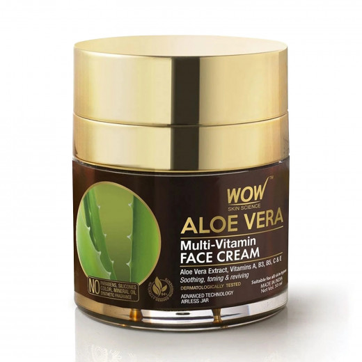 Wow Skin Science Aloe vera Face Cream, 50ml
