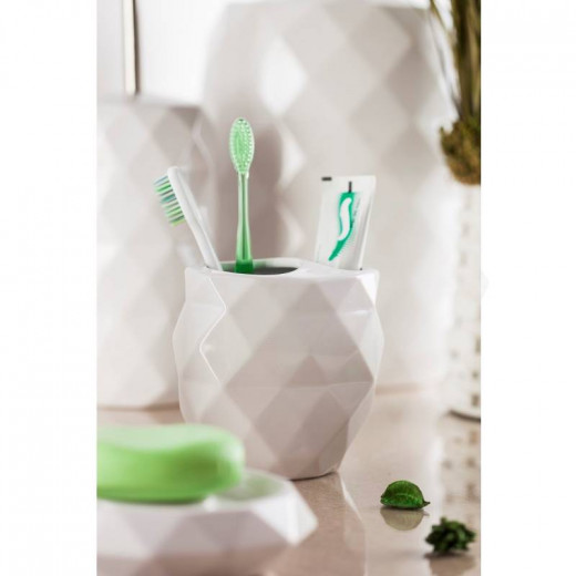 Primanova Misiline Toothbrush Holder, White Color