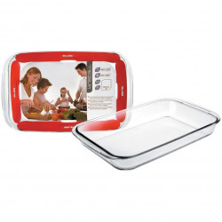 Ibili High Rectangular Glass Tray, 40x25cm