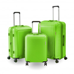 ARMN Centric Hard Luggage 3 Pieces ,Green Color