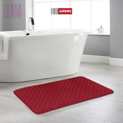 ARMN Clara Memory Foam Bath Rug, Burgundy Color, 60*90 Cm