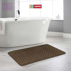 ARMN Clara Memory Foam Bath Rug, Brown Color, 60*90 Cm