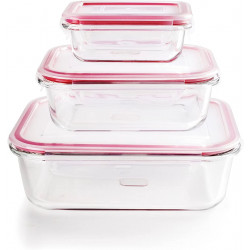 Ibili Lunch-Away Set Of 3 Food Containers