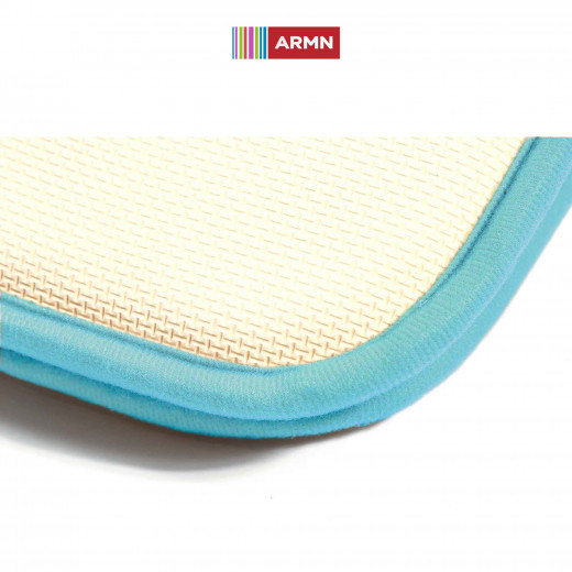 ARMN Clara Memory Foam Bath Rug, Blue Color, 60*90 Cm