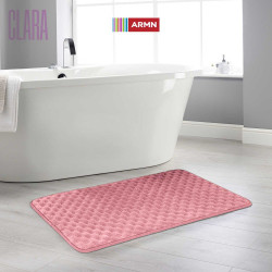 ARMN Clara Memory Foam Bath Rug, Pink Color, 60*90 Cm