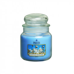 Price's Medium Scented Candle Jar With Lid, Cotton Powder