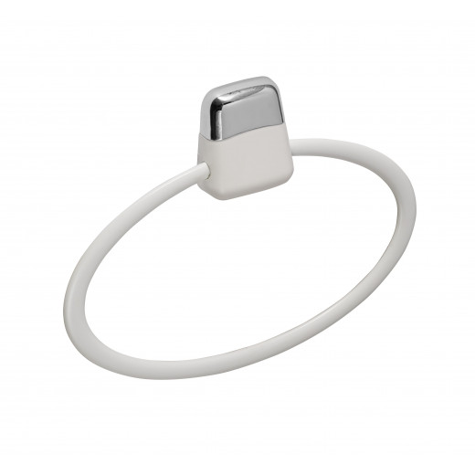 Primanova Towel Ring, White Color